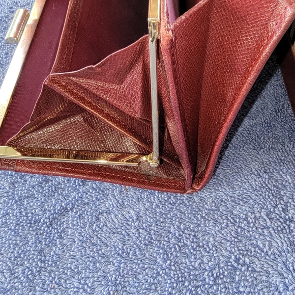 Burberry Beige & Burgundy Canvas Leather Nova Check Long Wallet - Picture 2 of 16